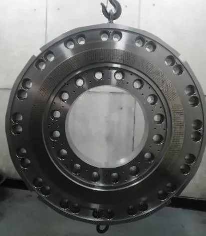 The same die plate after reconditioning, with a refinished hard face